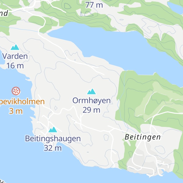 Map of Ormhøyen