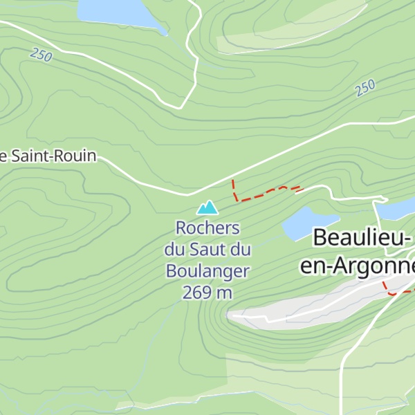 Map of Rochers du Saut du Boulanger