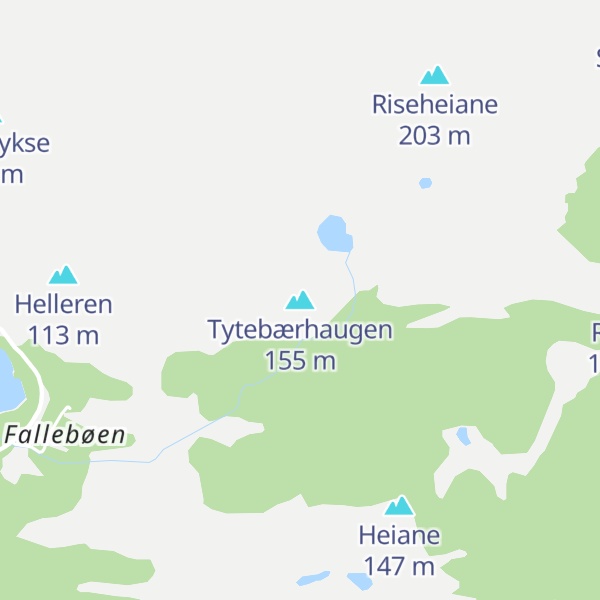 Map of Tytebærhaugen