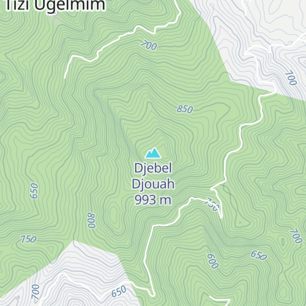 Map of Djebel Djouah
