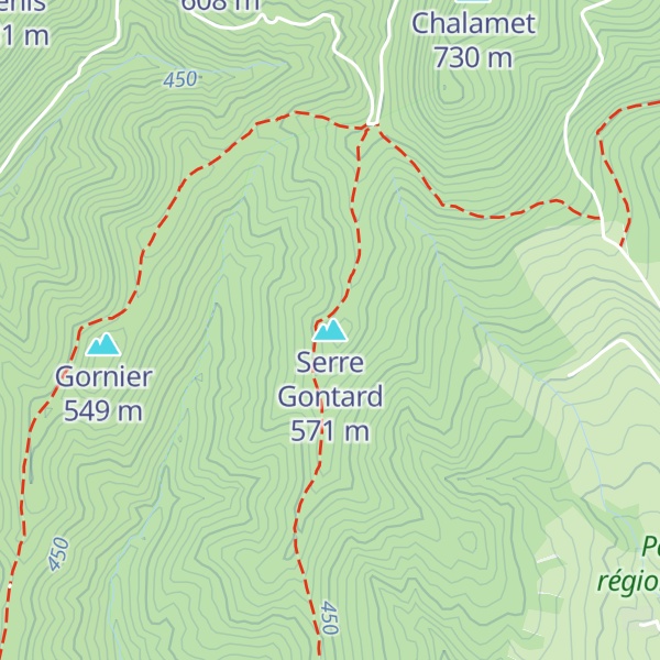 Map of Serre Gontard