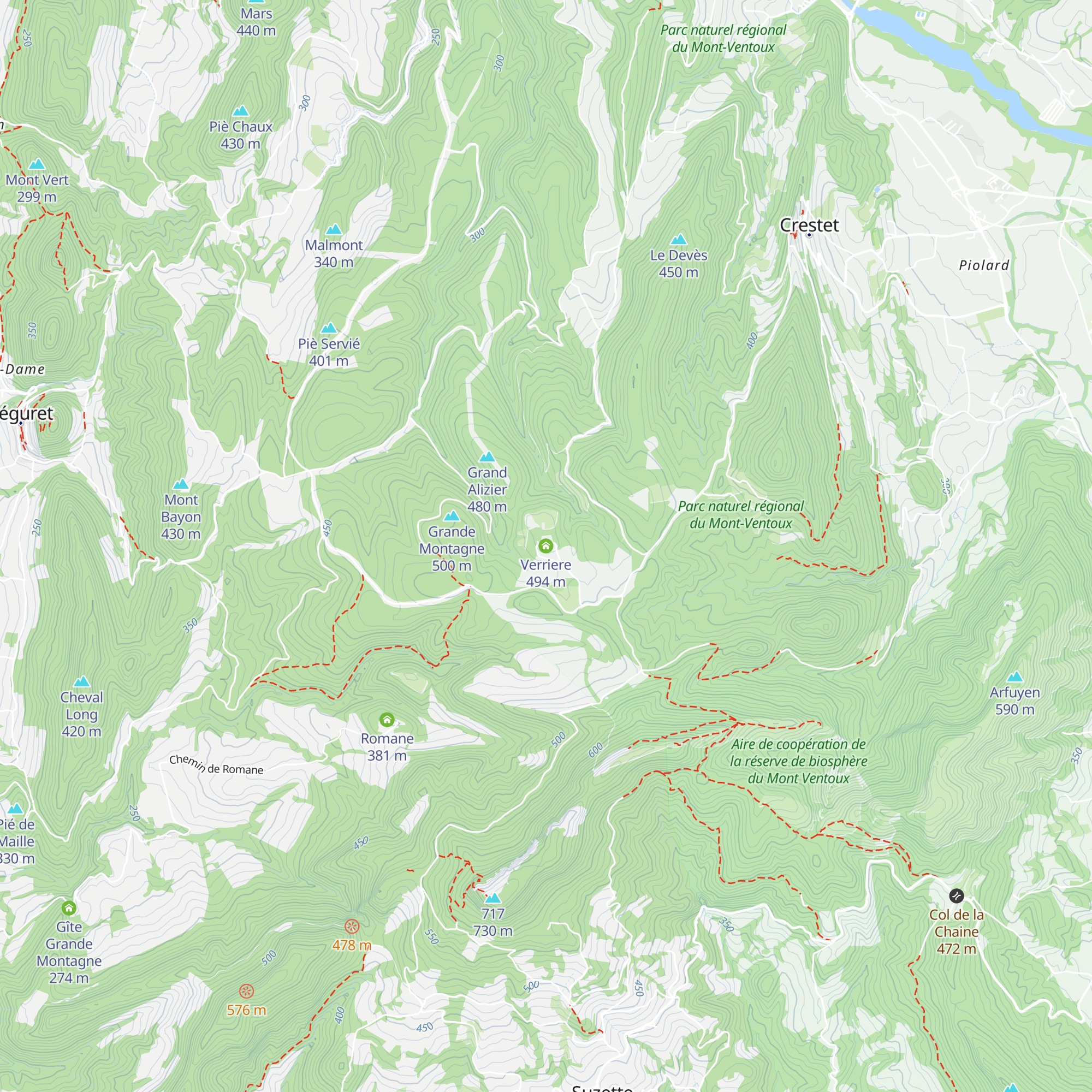 Verriere map