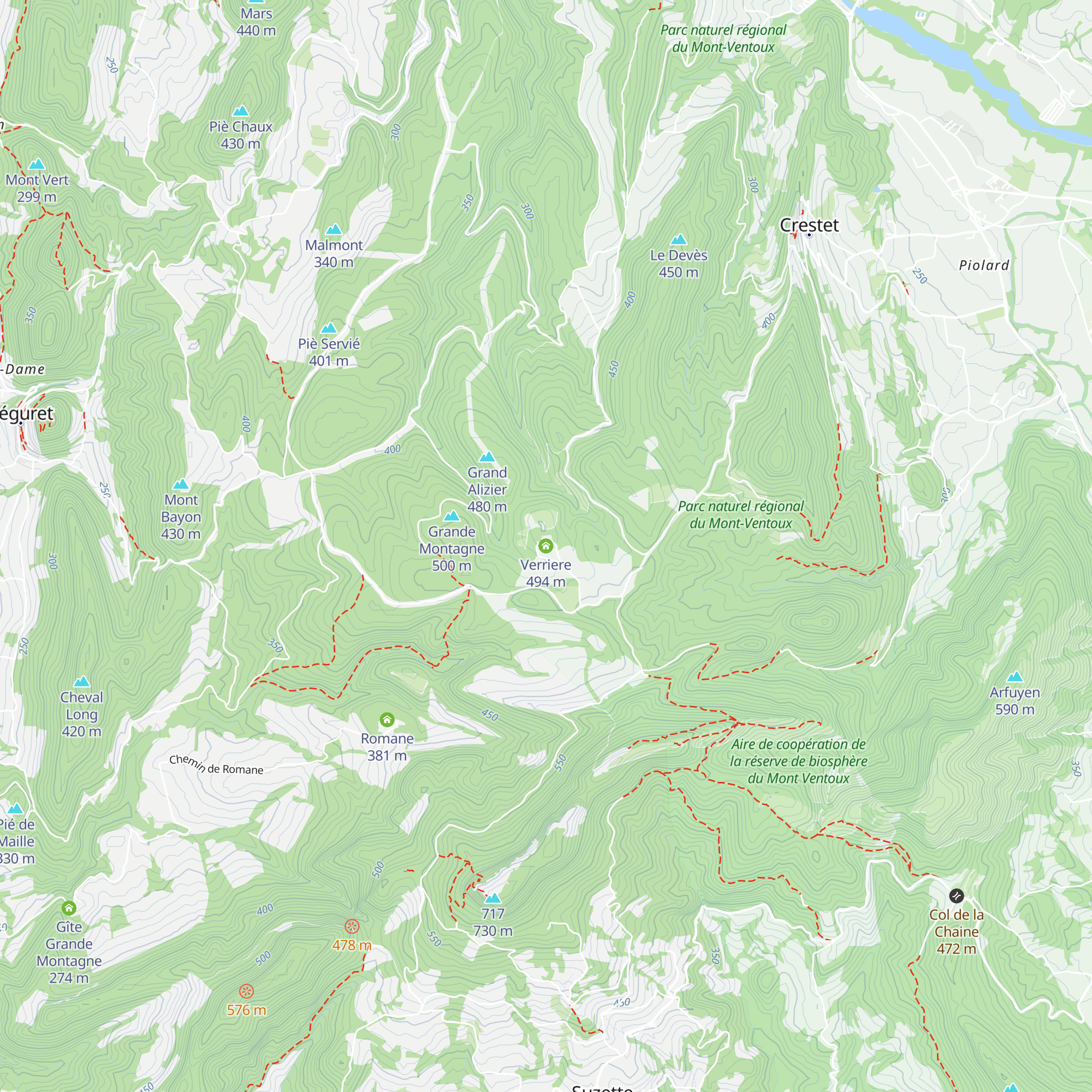 Verriere map