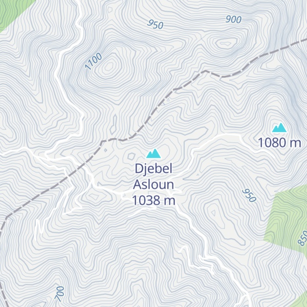 Map of Djebel Asloun