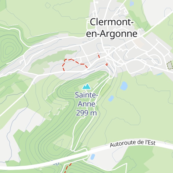Map of Sainte-Anne