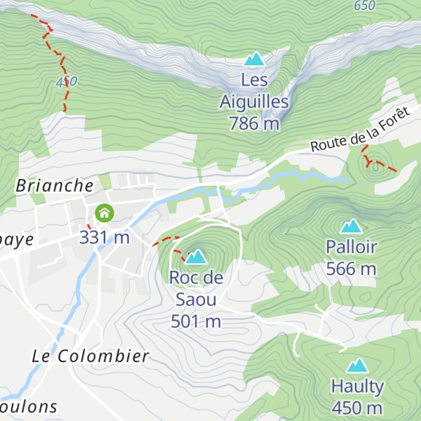 Map of Gîtes de Chantebise