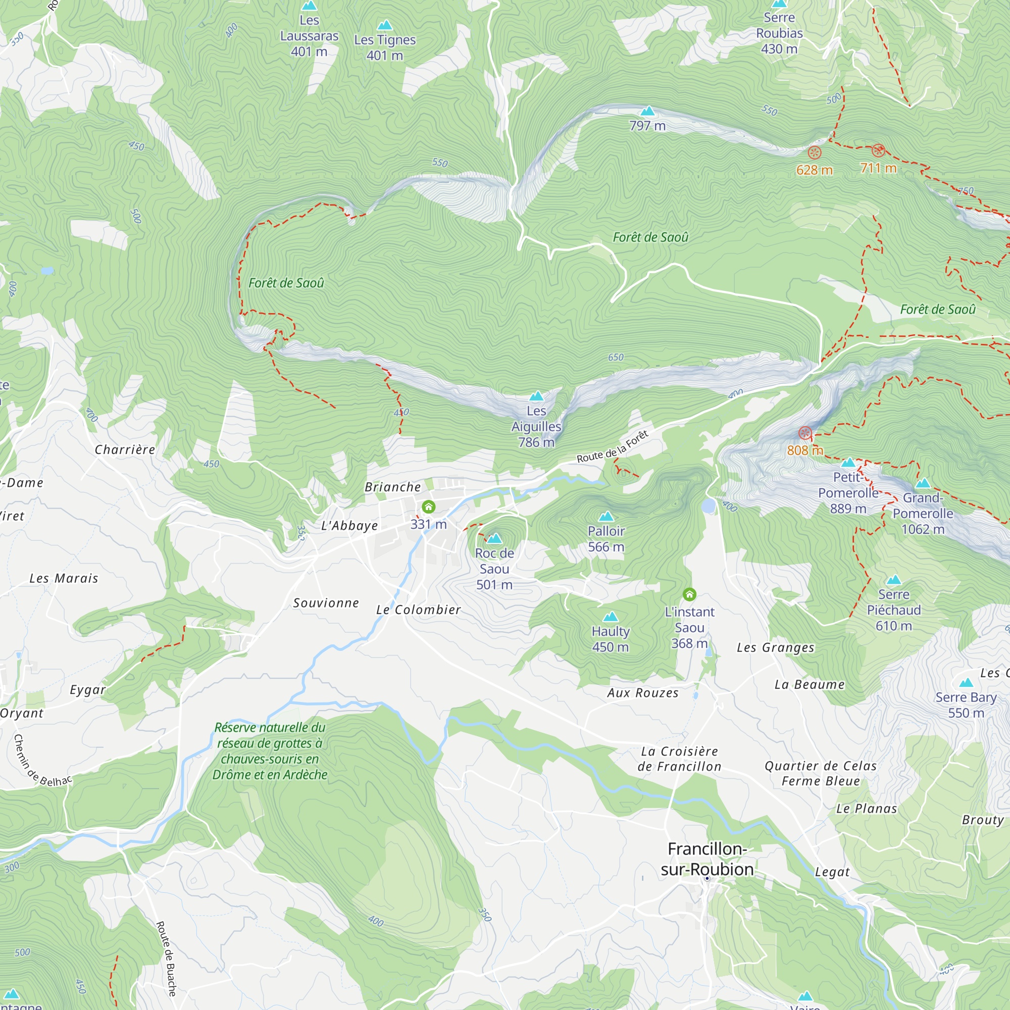 Gîtes de Chantebise map