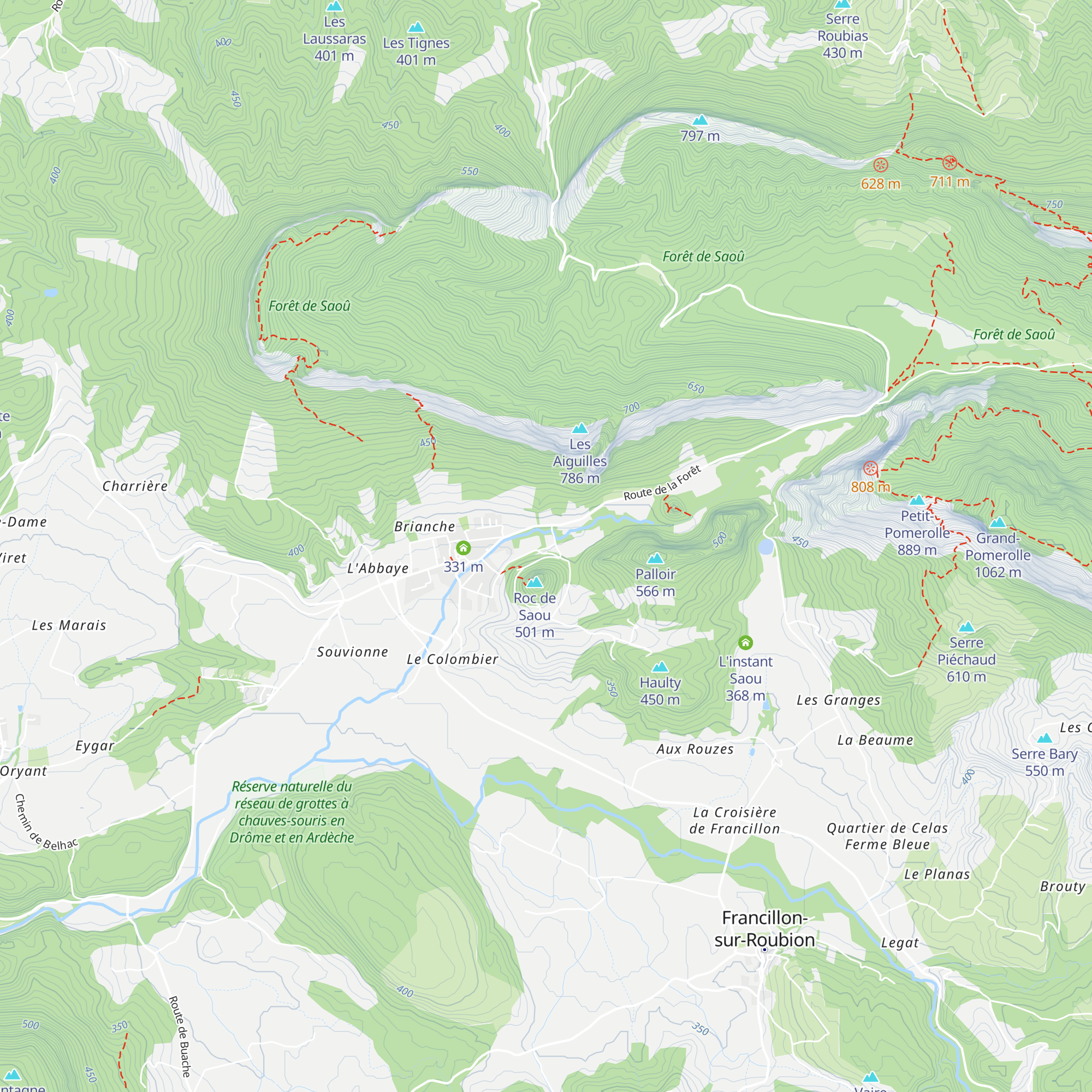 Gîtes de Chantebise map