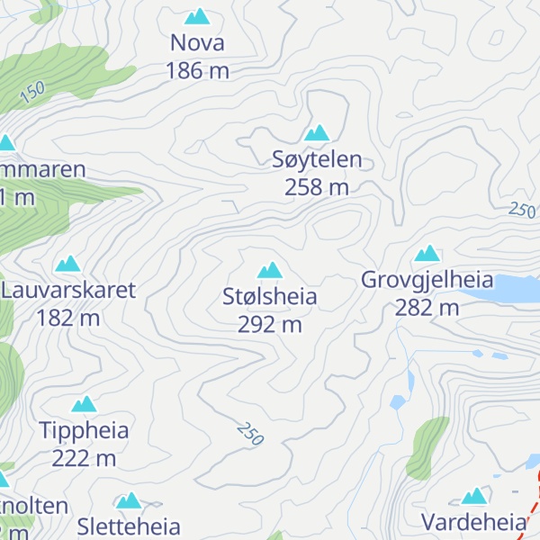 Map of Stølsheia