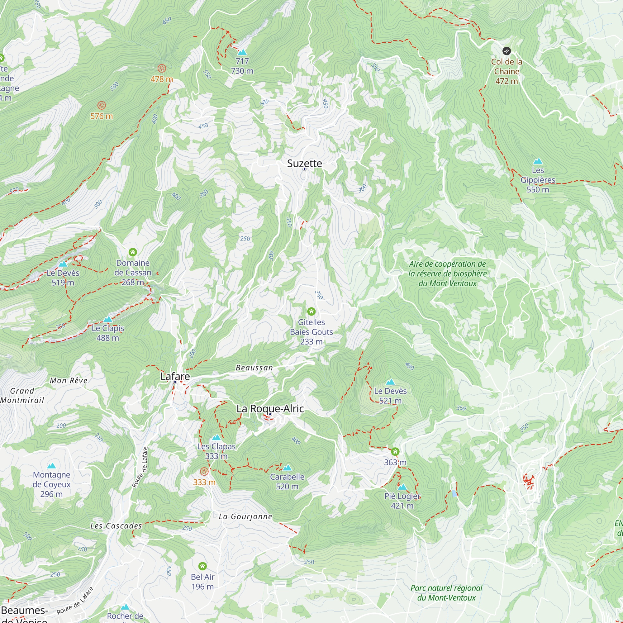 Gite les Baies Gouts map