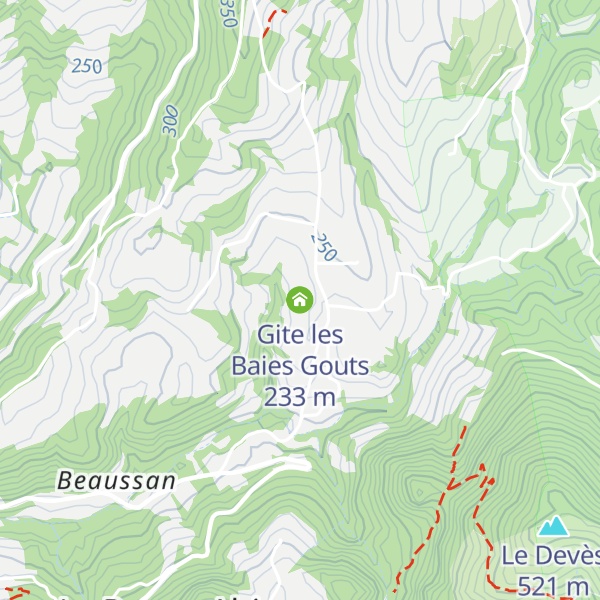 Map of Gite les Baies Gouts