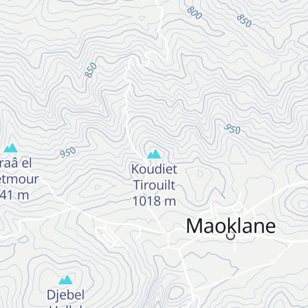 Map of Koudiet Tirouilt