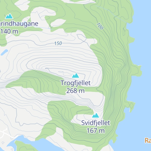 Map of Trogfjellet