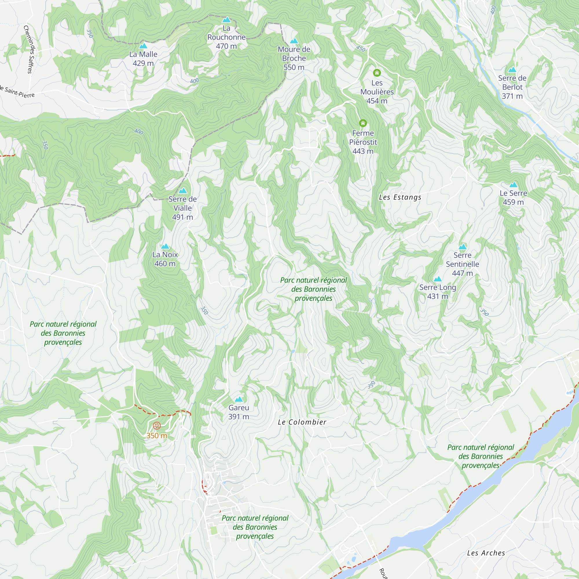 La Bicarelle map