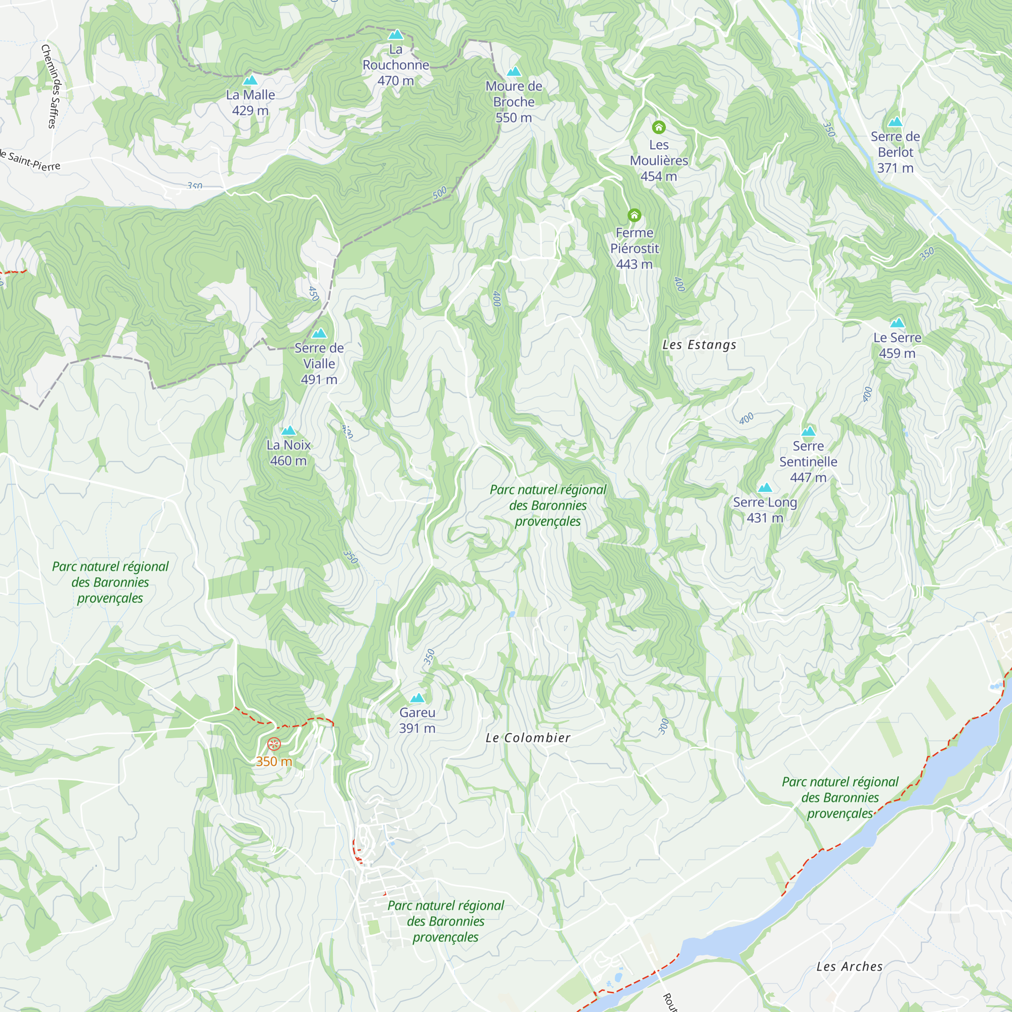 La Bicarelle map