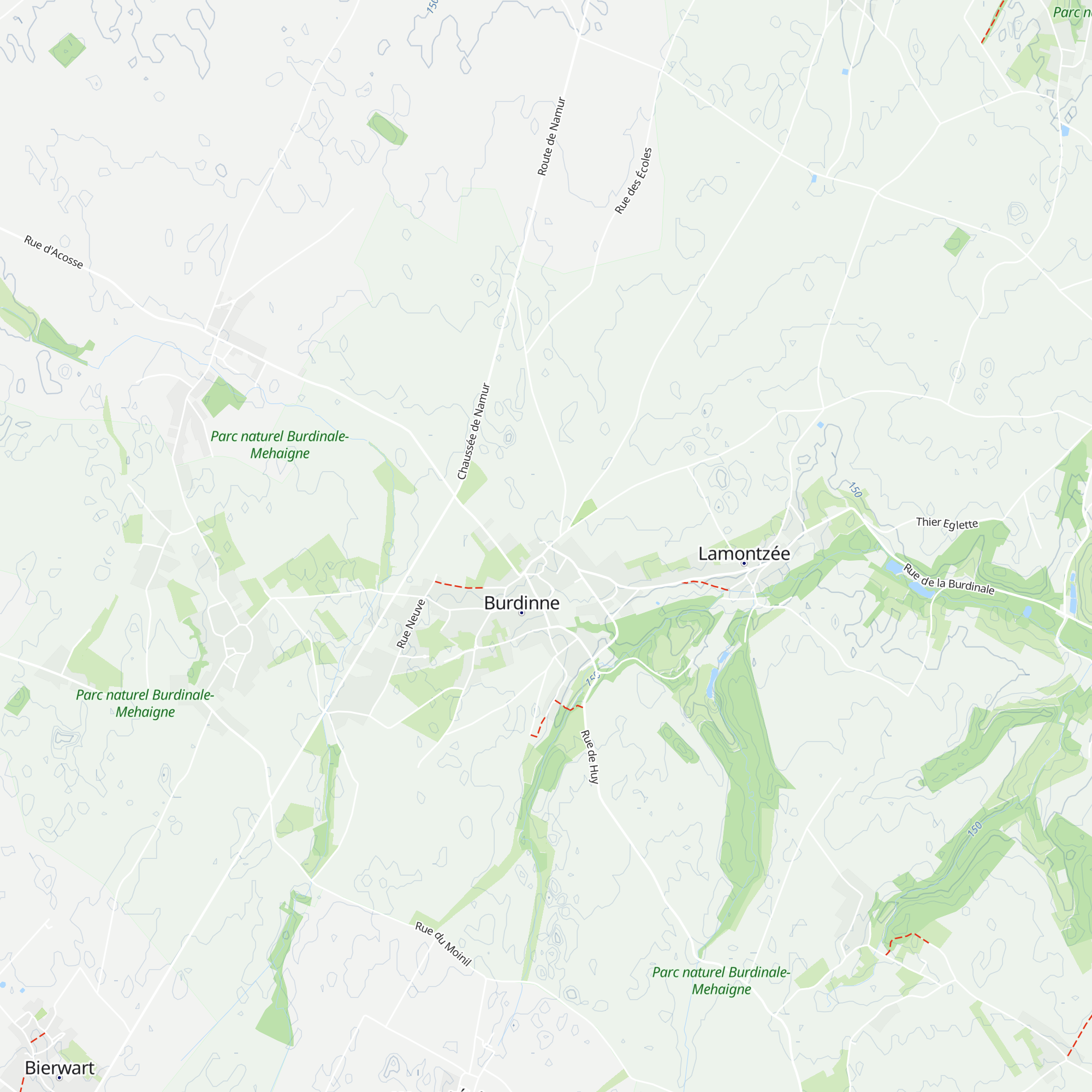 Maison du tourisme des vallées de la Burdinale et de la Mehaigne map