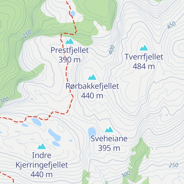 Map of Midtfjellet