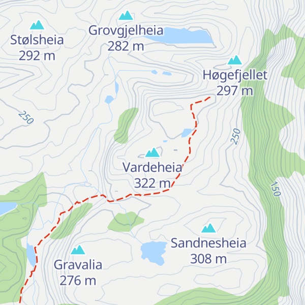 Map of Vardeheia