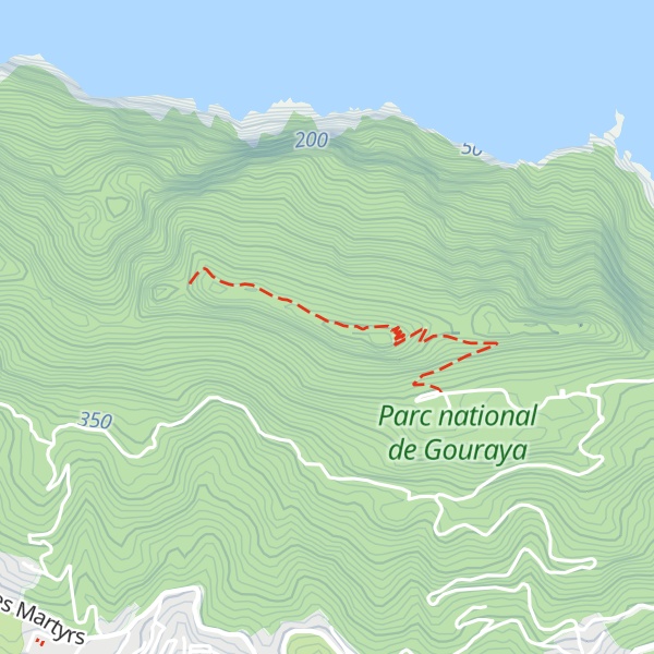 Map of Djebel Gouraya