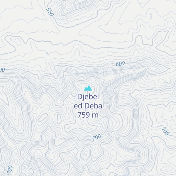 Map of Djebel ed Deba