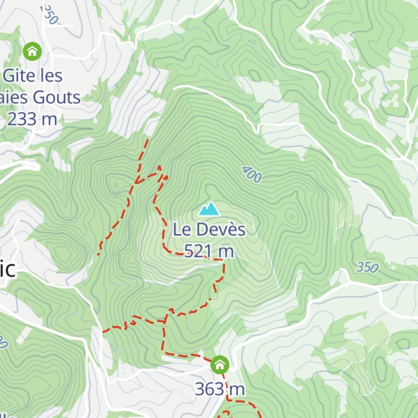 Map of Le Devès