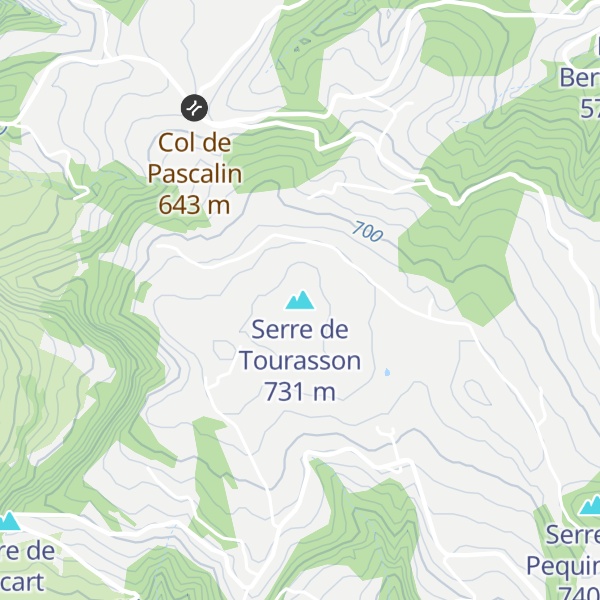 Map of Serre de Tourasson