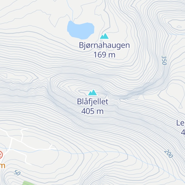 Map of Blåfjellet