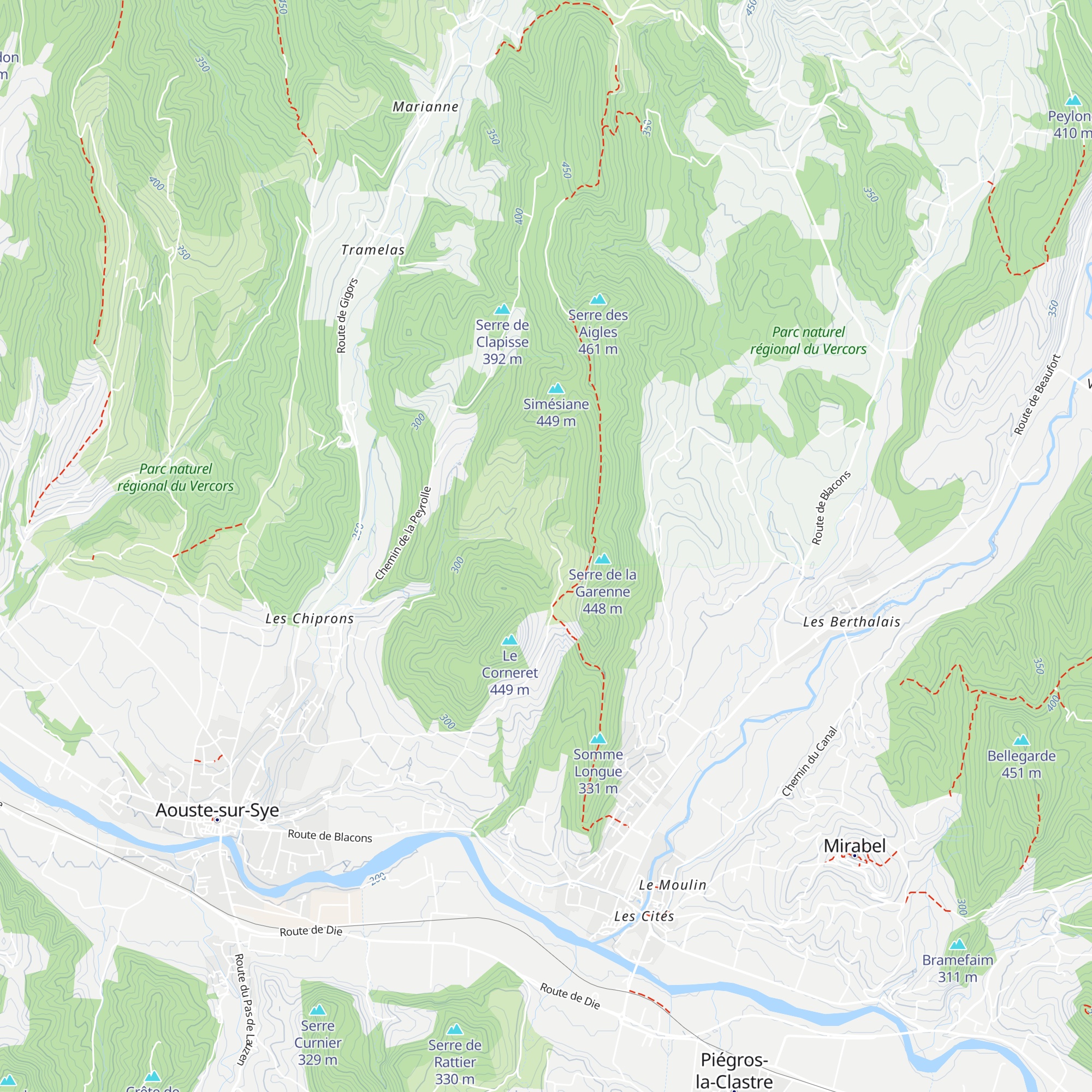 Ferme des Aubes map
