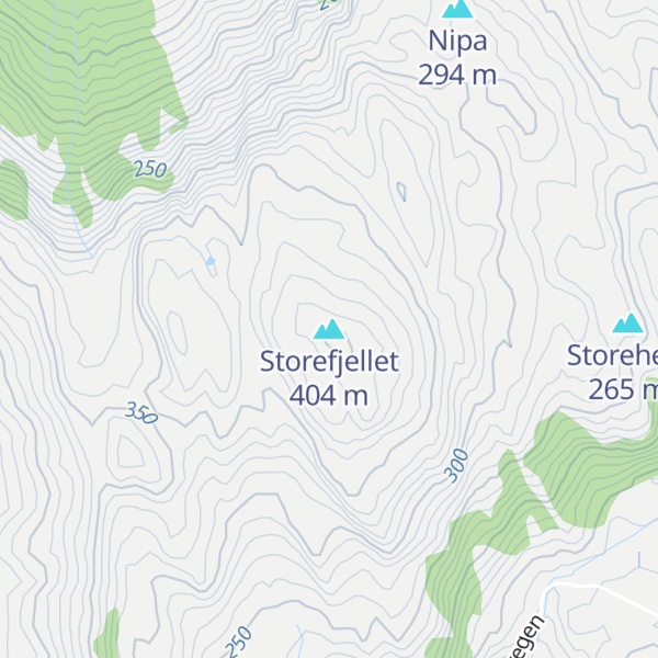 Map of Storefjellet