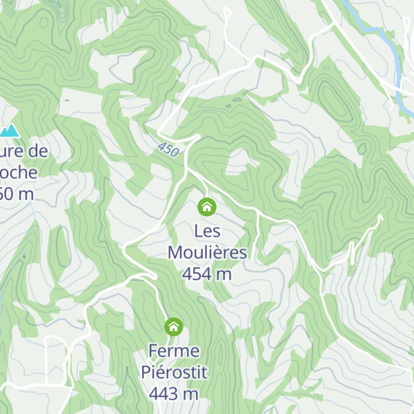 Map of Les Moulières