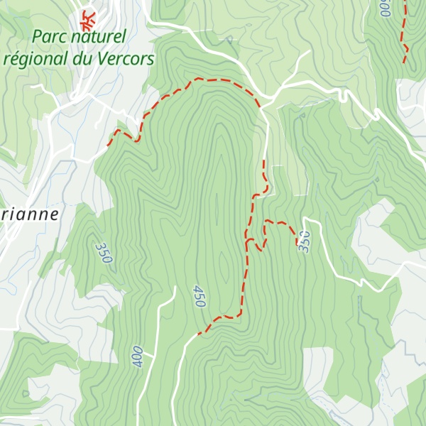Map of Serre de Ferrande