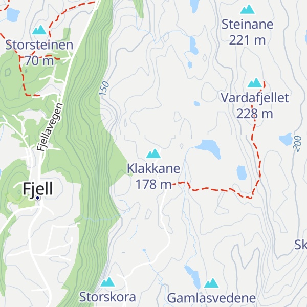 Map of Klakkane