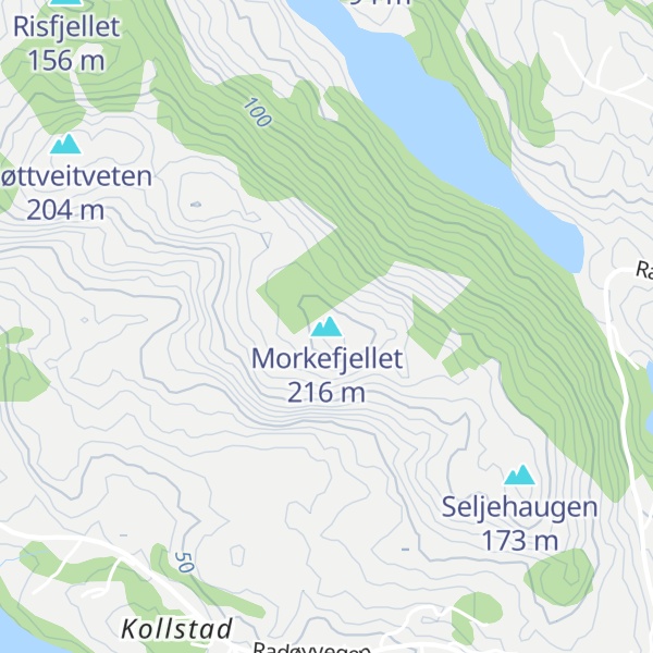 Map of Morkefjellet