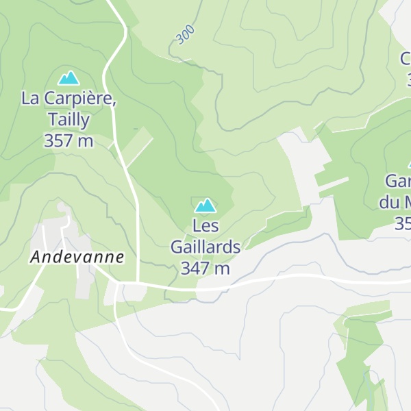 Map of Les Gaillards