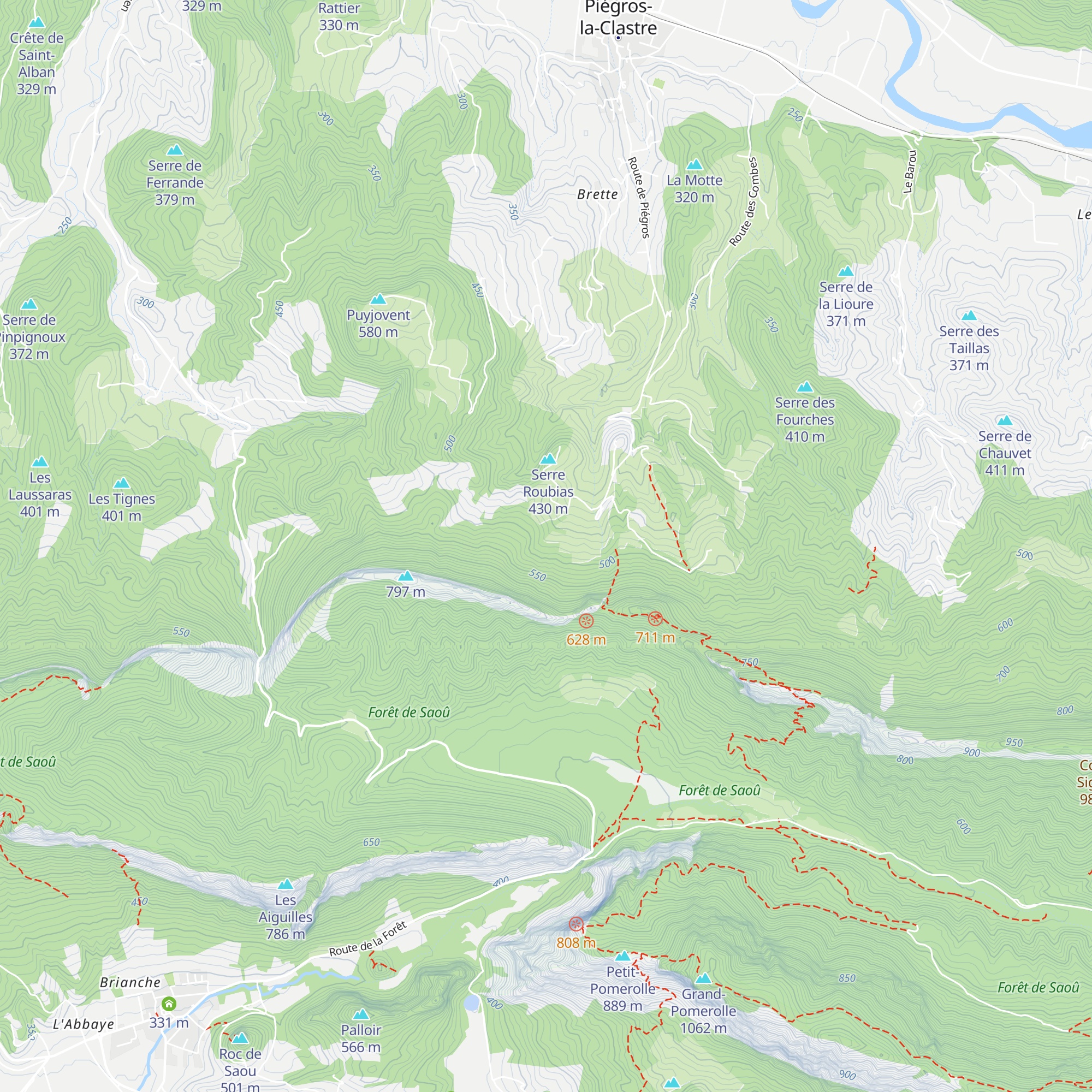 Cabane de Faucon map