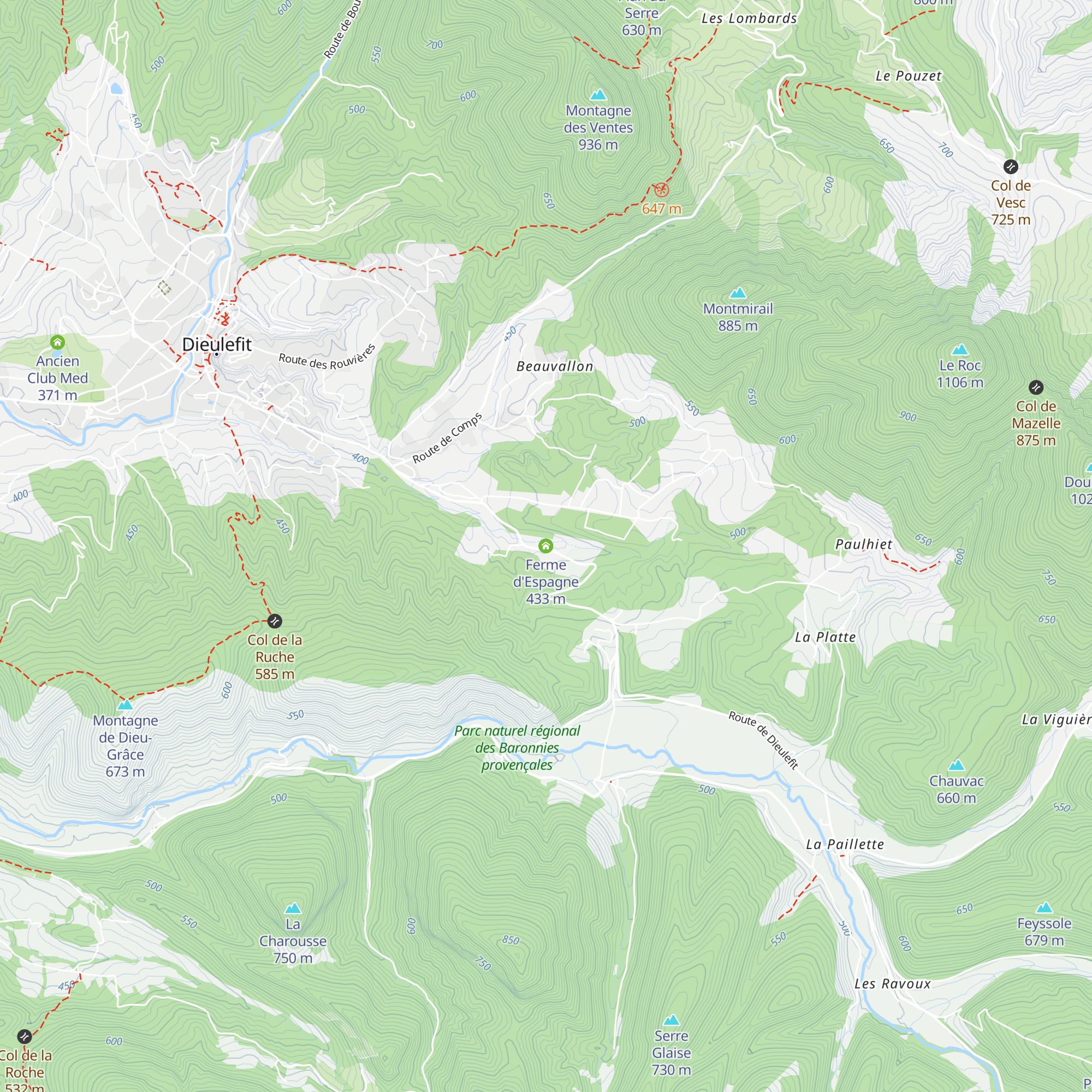 Ferme d'Espagne map