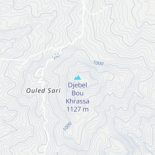 Map of Djebel Bou Khrassa