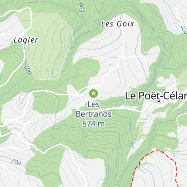 Map of Les Bertrands