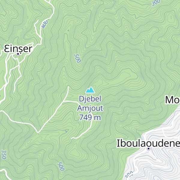 Map of Djebel Amjout