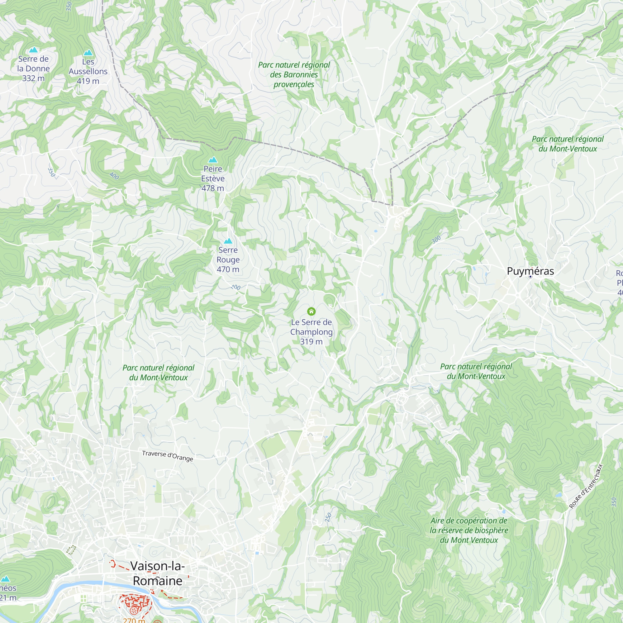 Le Serre de Champlong map