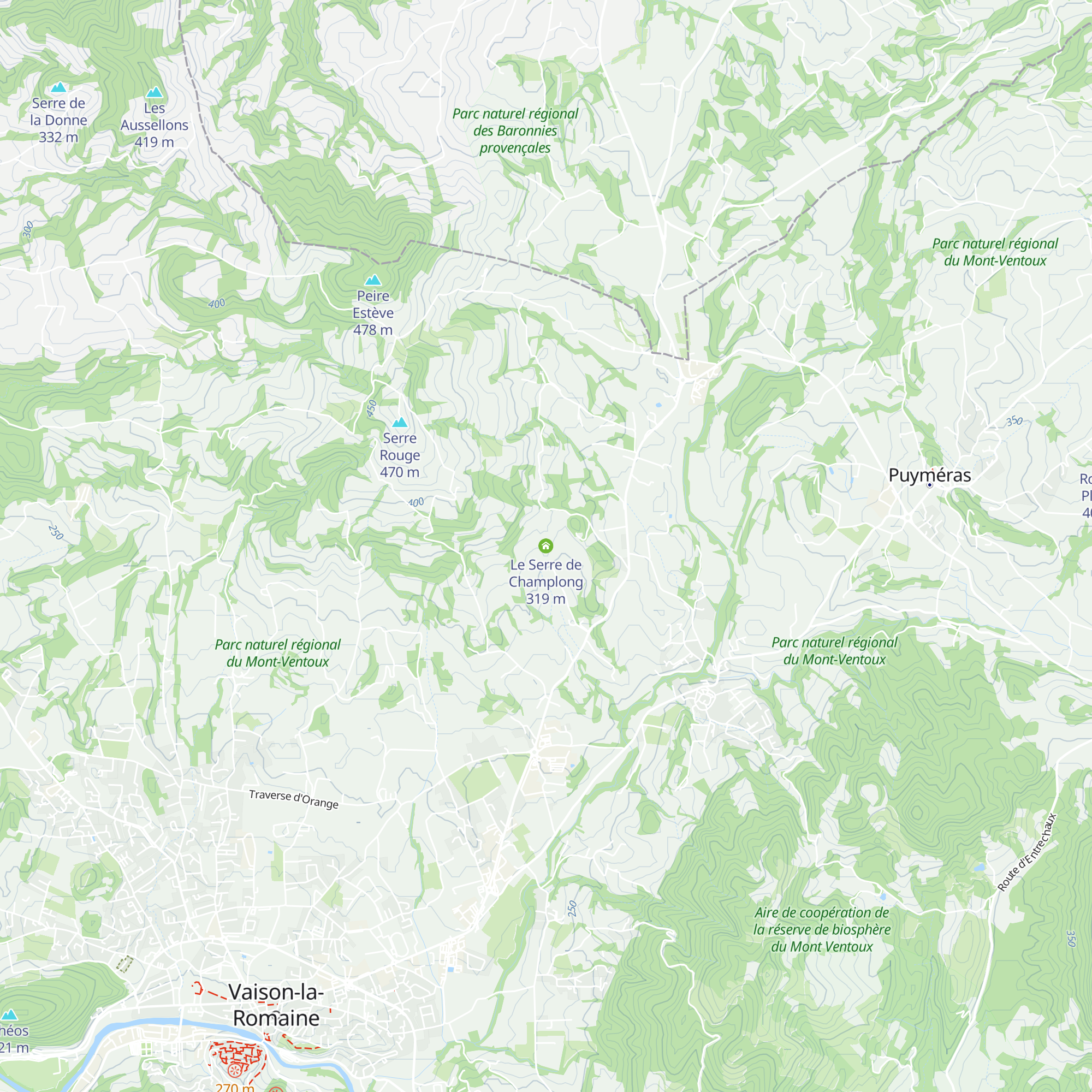 Le Serre de Champlong map
