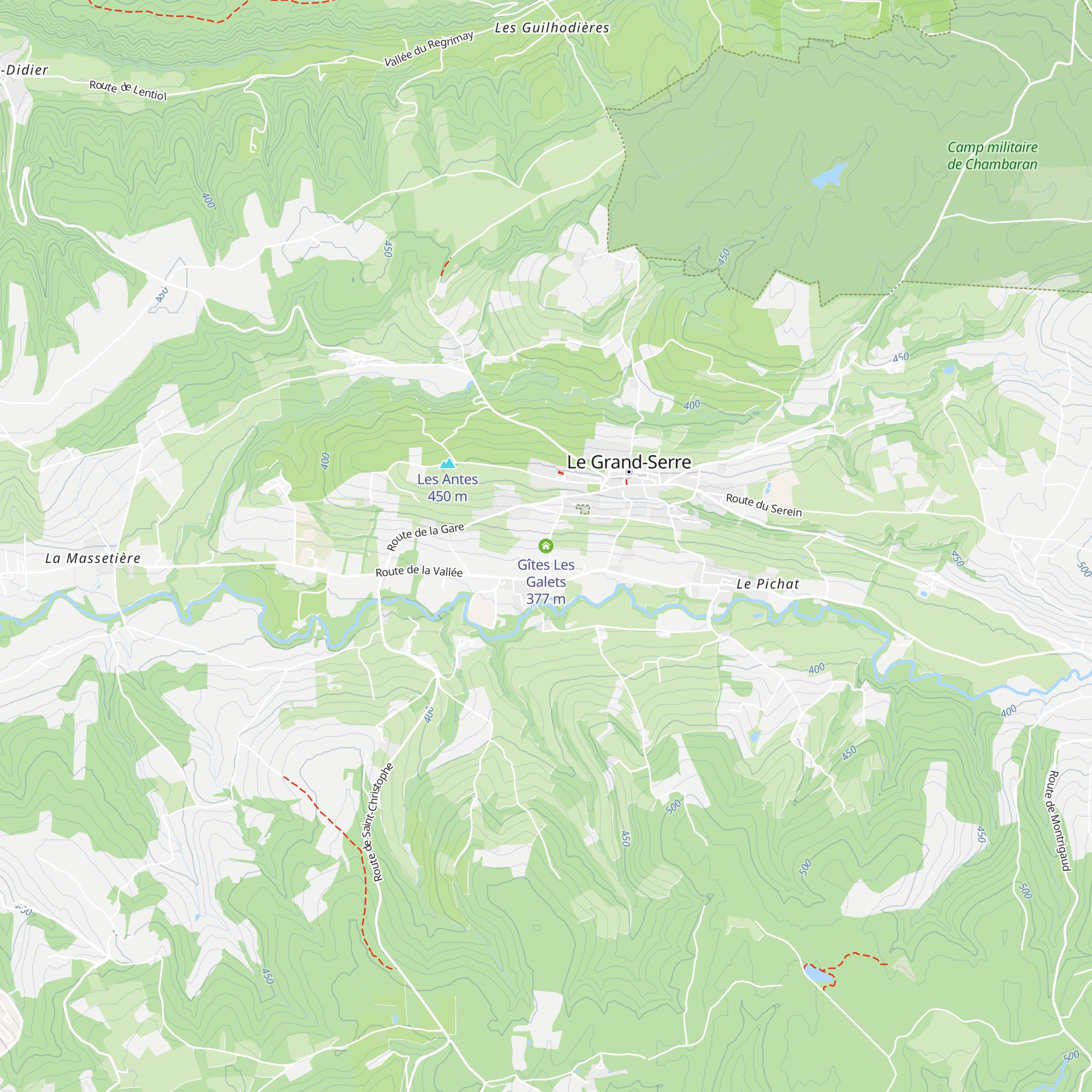 Gîtes Les Galets map