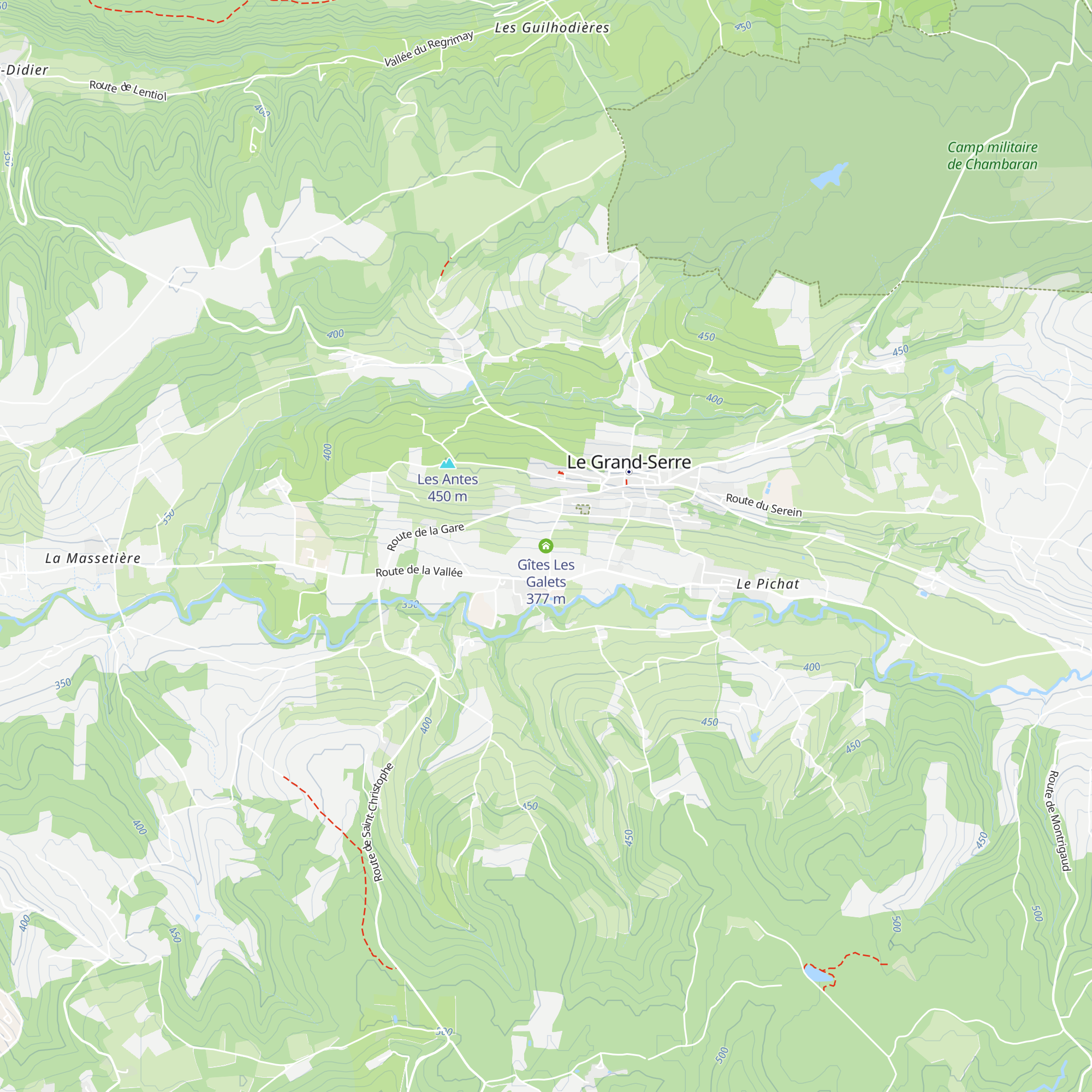 Gîtes Les Galets map