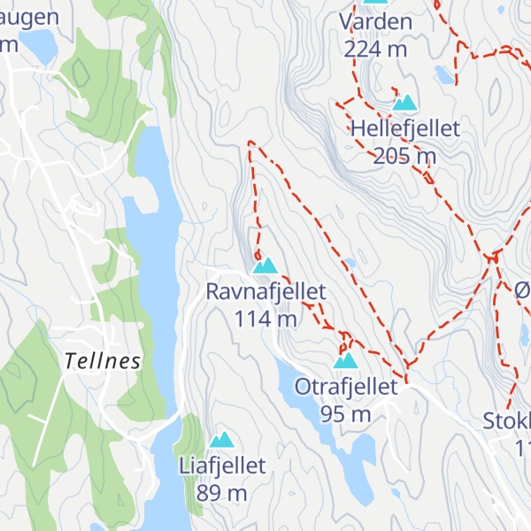 Map of Ravnafjellet