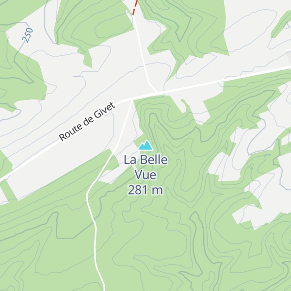 Map of La Belle Vue