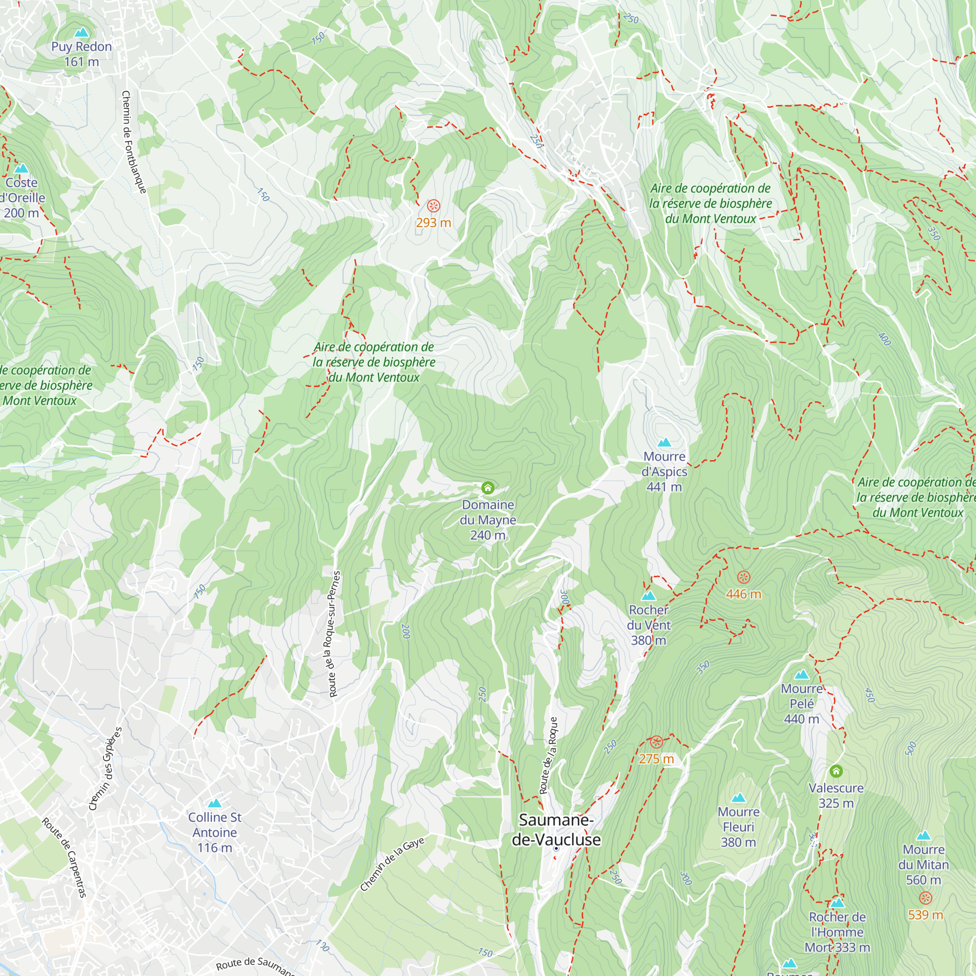 Domaine du Mayne map