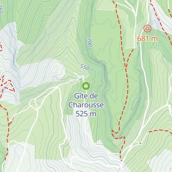 Map of Gîte de Charousse