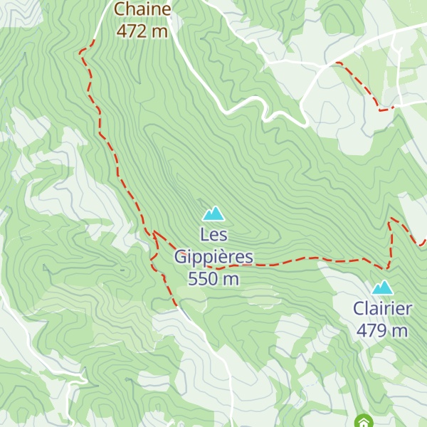 Map of Les Gippières