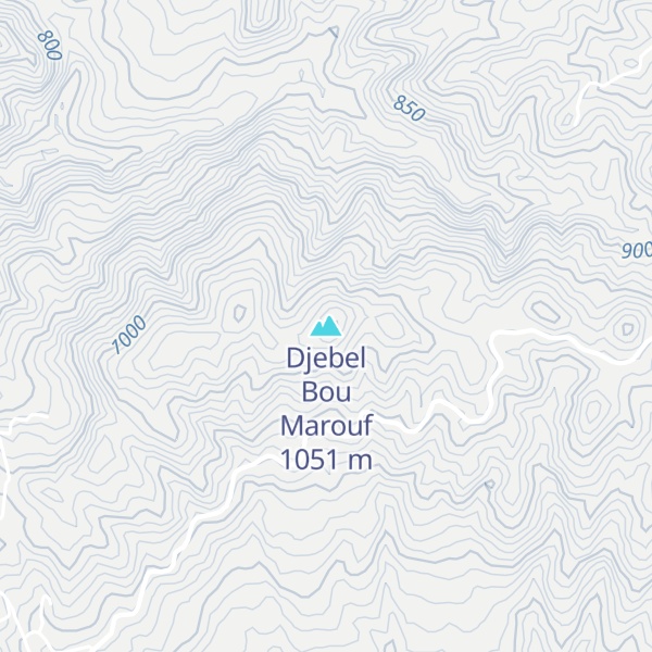 Map of Djebel Bou Marouf