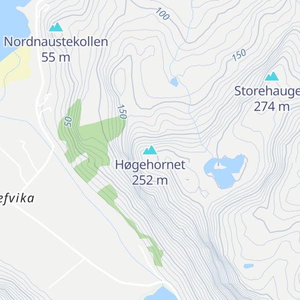 Map of Høgehornet